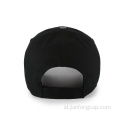 Topi baseball 6 panel dengan logo custom timbul